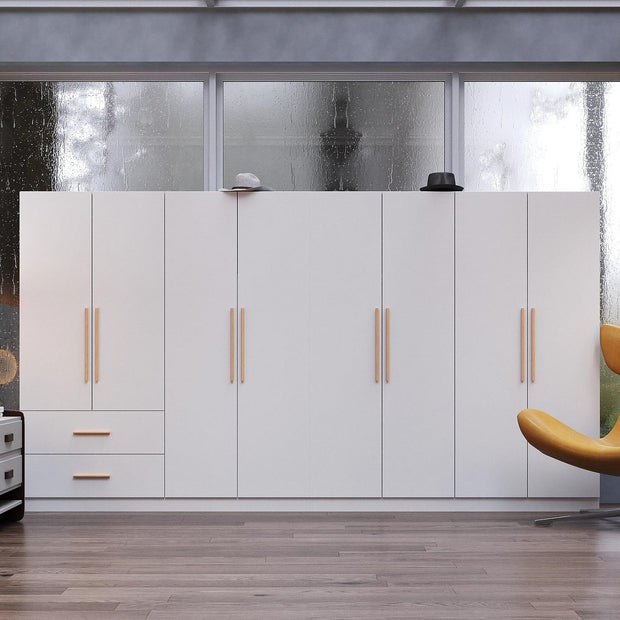 Moisture Proof Layer Combination Stainless Steel Wardrobe For Apartment Bedroom