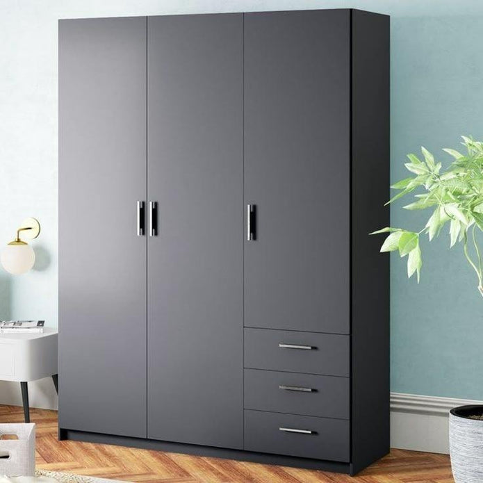 Adjustable Shelves Freestanding Stainless Steel Wardrobe For Villa Bedroom