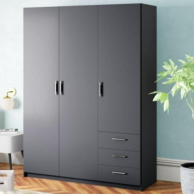 Adjustable Shelves Freestanding Stainless Steel Wardrobe For Villa Bedroom