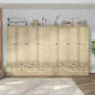 Detachable Shelves Combination Stainless Steel Wardrobe For Bedroom