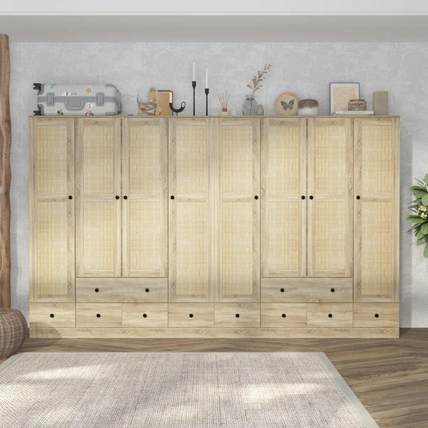 Detachable Shelves Combination Stainless Steel Wardrobe For Bedroom