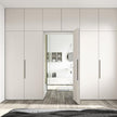 Solid Stainless Steel Doors Built-in Wardrobe For Villa Master Bedroom
