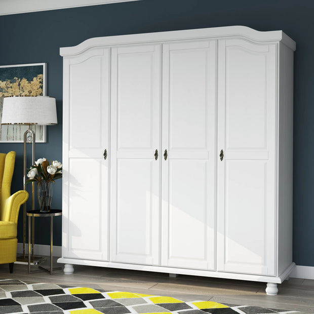 Height-adjustable Shelves Combination Stainless Steel Wardrobe For Bedroom