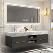 Wall Hung 304 Stainless Steel Bathroom Vanity Cabinet Waterproof For Washrooms