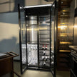 Multi-layer Shelves SS304 Stainless Steel Freestanding Wine Rack For Home Bar With LED Display
