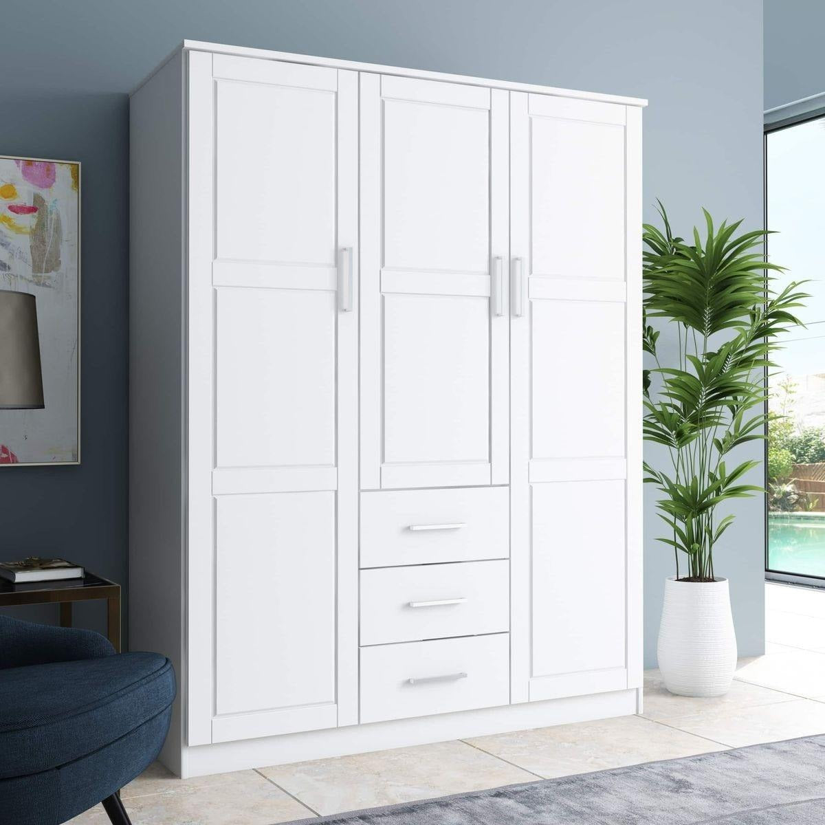 Stainless Steel Frame Freestanding Wardrobe For Home Bedroom