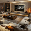 For Living Room Moisture-proof Back Stainless Steel TV Cabinet Floor Standing