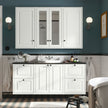 Wall Hung 304 Stainless Steel Bathroom Vanity New Product Recycle With Smart Mirror For Small Bathrooms