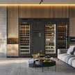 For Dining Room Stainless Steel Built-in Wine Storage Cabinet With Dual-zone Temperature
