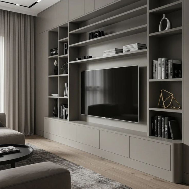 304 Stainless Steel TV Cabinet Built-In With Custom Depth For Living Room