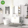 For Family Bathroom Wall Hung Stainless Steel Bathroom Vanity Set Recycle With Sink Faucet