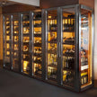 Corrosion Resistance 304 Stainless Steel Wine Cellar Wine Cabinet For Home Bar With Digital Thermometer