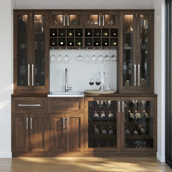 UV Filter Stainless Steel Freestanding Wine Storage Cabinet For Basement With Anti-fingerprint