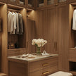 LED Strip Lights Walk-in Stainless Steel Wardrobe For Home Dressing Room