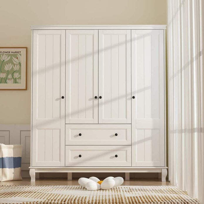 Corner Design Freestanding Stainless Steel Wardrobe For Home Bedroom
