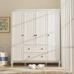 Corner Design Freestanding Stainless Steel Wardrobe For Home Bedroom