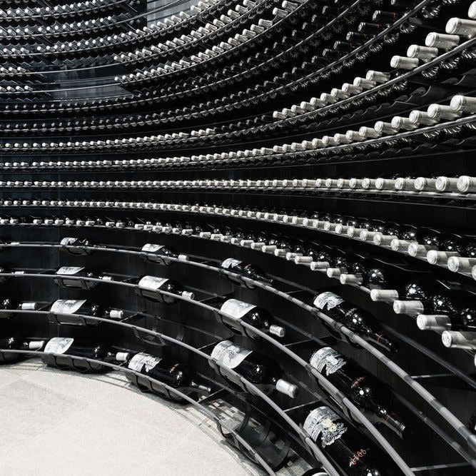 Internal LED Strip SS304 Stainless Steel Wine Cellar Wine Rack For Living Room