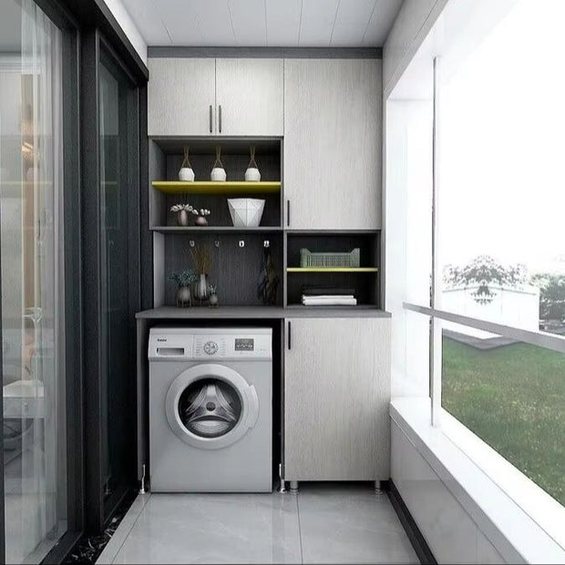 Easy To Clean SS304 Stainless Steel Balcony Cabinet With Storage Drawers