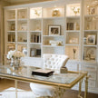 Built-in Stainless Steel Bookshelf With Slim Profile For Small Living Room