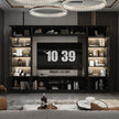 Family Room Anti-fingerprint Stainless Steel TV Cabinet Floor Standing