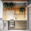 304 Stainless Steel Balcony Cabinet With Adjustable Shelves For Small Balcony