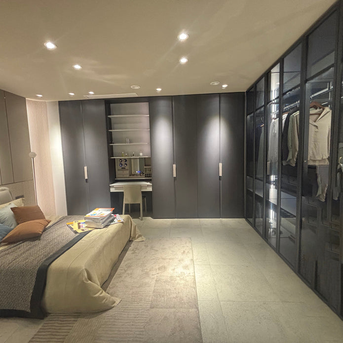 Hamper Built-in Stainless Steel Wardrobe Cabinet For Home Bedroom