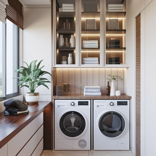 Stainless Steel Balcony Cabinet With Hanging Hooks For Large Balcony