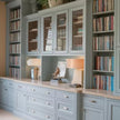 Built-in Stainless Steel Bookshelf With LED Reading Lamp Attachment For Home Office