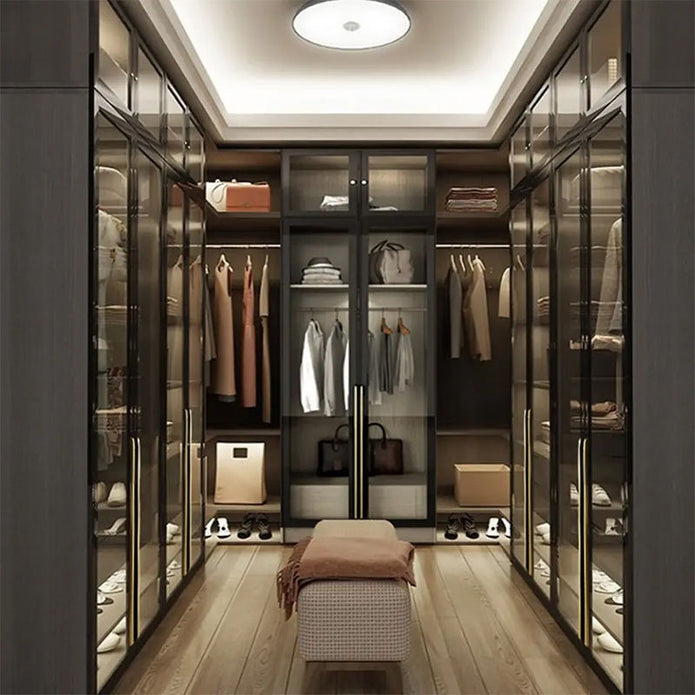 Compact Design Walk-in Stainless Steel Wardrobe For Apartment Dressing Room