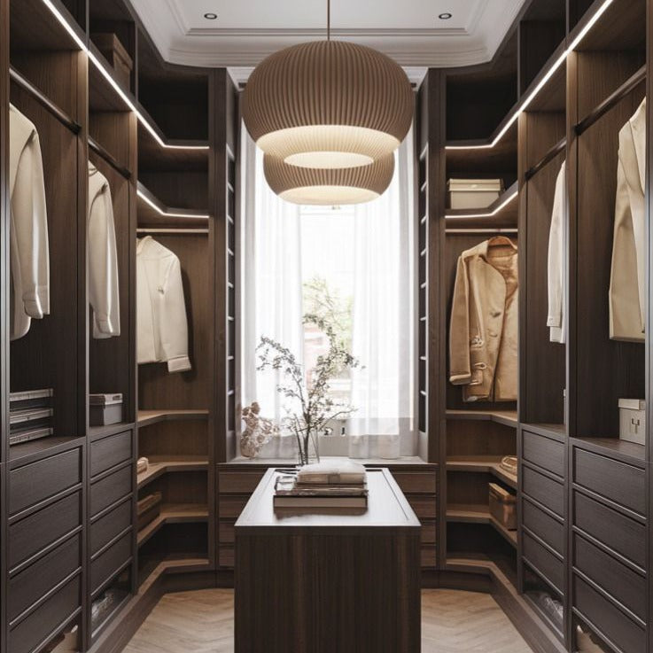 Hanging Islands Walk-in Stainless Steel Wardrobe Cabinet For Guest Dressing Room