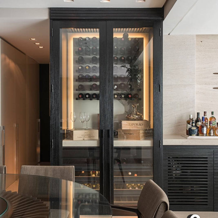 For Villa SS304 Stainless Steel Freestanding Wine Rack With Flexible Shelf Configuration