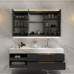 Wall Hung 304 Stainless Steel Bathroom Vanity New Design Waterproof Modern For Family Bathroom