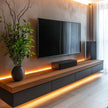 Media Accessory Storage SS304 Stainless Steel TV Cabinet Wall Mounted For Family Room