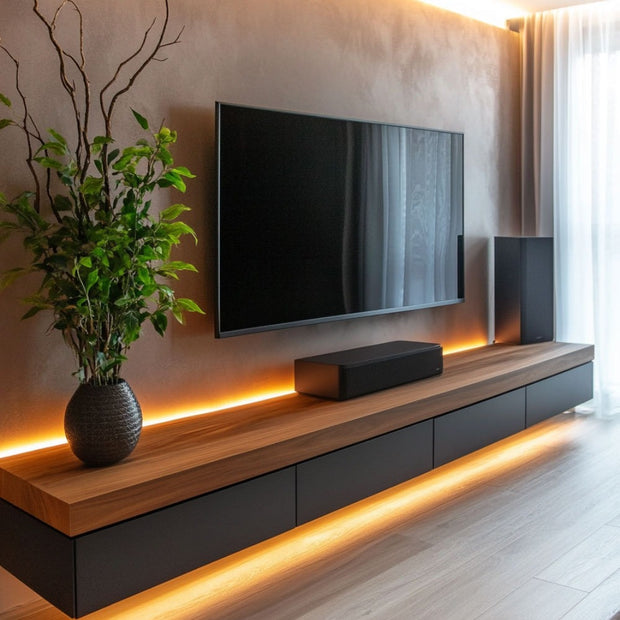 Media Accessory Storage SS304 Stainless Steel TV Cabinet Wall Mounted For Family Room