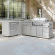 Easy Maintenance Modular SS304 Stainless Steel Outdoor Kitchen BBQ Island Anti Insect