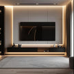 304 Stainless Steel TV Cabinet Wall Mounted With Silent Drawers For Living Room