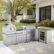 Modular Stylish 304 Stainless Steel Outdoor Kitchen Sink Cool Colors With Cupboard