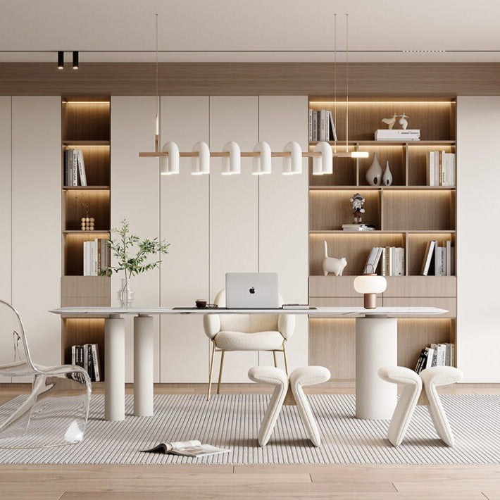 Built-in Stainless Steel Bookshelf With Adjustable Depth For Thick Books In Home Library