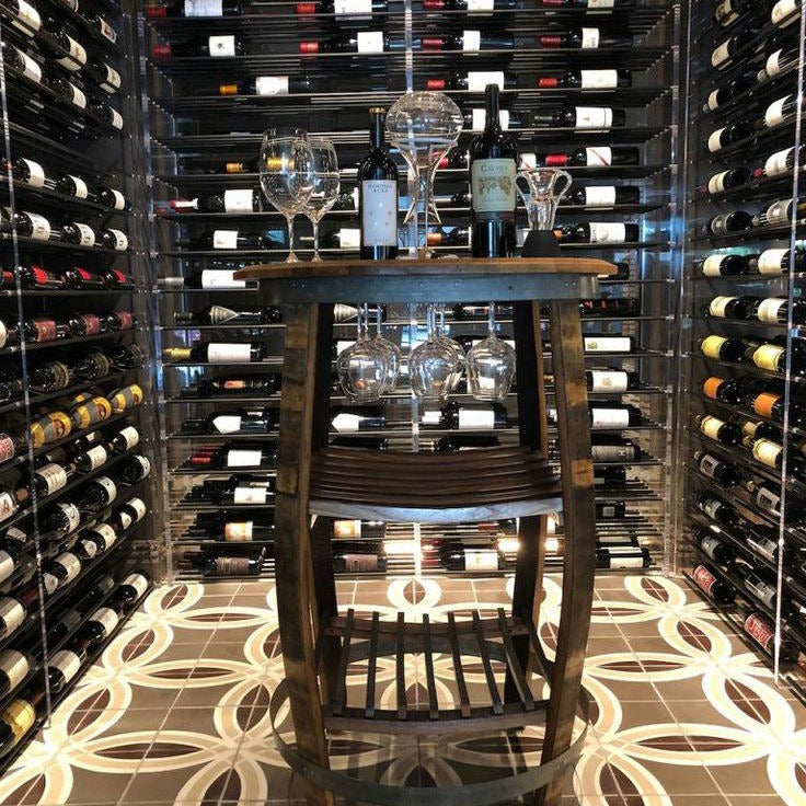 For Dining Room Stainless Steel Wine Cellar Wine Storage Cabinet With Glass Door Anti-fog Design