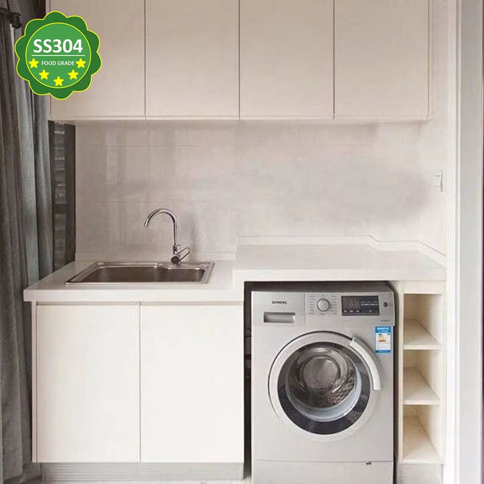 For Home Balcony SS304 Stainless Steel Balcony Cabinet With Sun Protection Layer