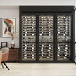 Ventilation System 304 Stainless Steel Freestanding Wine Storage Cabinet For Living Room With Energy Saving