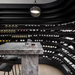 Internal LED Strip SS304 Stainless Steel Wine Cellar Wine Rack For Living Room
