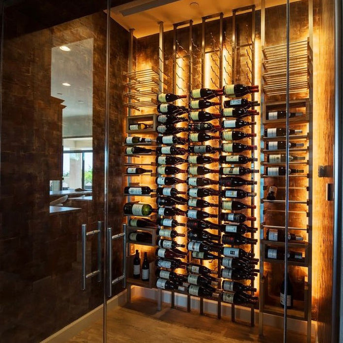 For Villa Stainless Steel Wine Cellar Wine Storage Cabinet With Temperature Memory