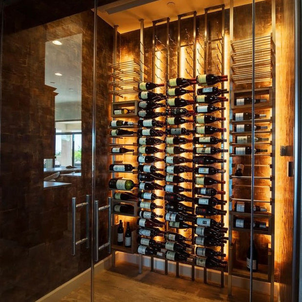 For Villa Stainless Steel Wine Cellar Wine Storage Cabinet With Temperature Memory