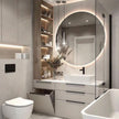 New Design Floor Mounted Stainless Steel Bathroom Vanity Cabinet Mildew Proof Cool To The Touch