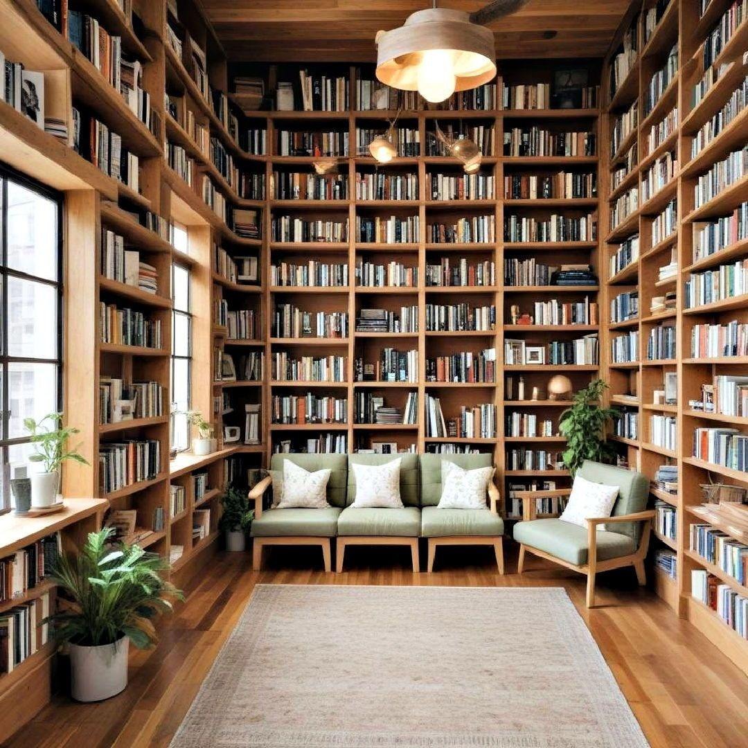 For Family Room Wall Built-in 304 Stainless Steel Bookshelf With Mixed Storage