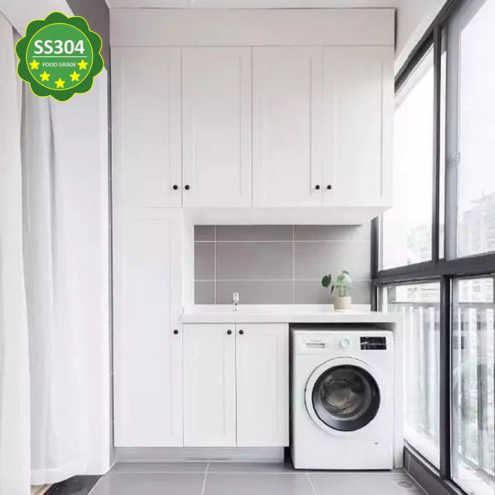 Durable 304 Stainless Steel Balcony Cabinet With Moisture Proof Seal
