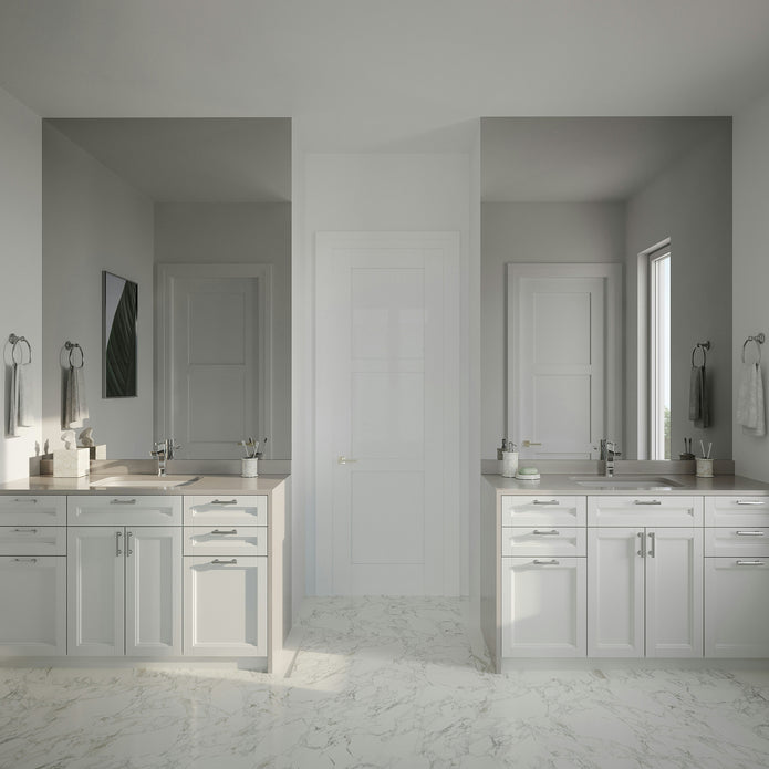 Metallic Texture Floor Mounted SS304 Stainless Steel Bathroom Cabinet With Medicine Cabinet