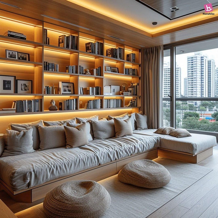 Built-in Stainless Steel Bookshelf With Stationery Tray For Home Study