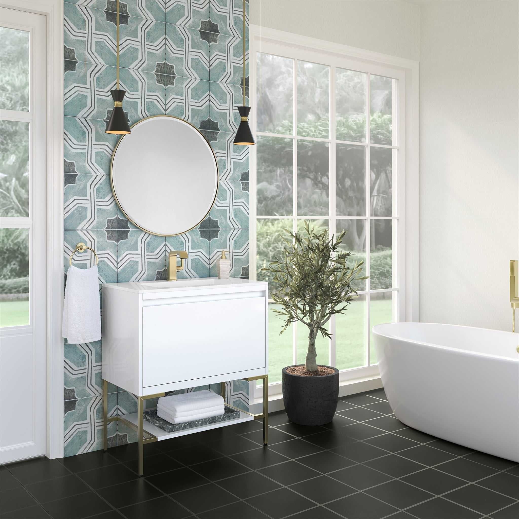 Corrosion Preventive Floor Mounted SS304 Stainless Steel Bathroom Dressing Table Antibacterial For Home Bathroom